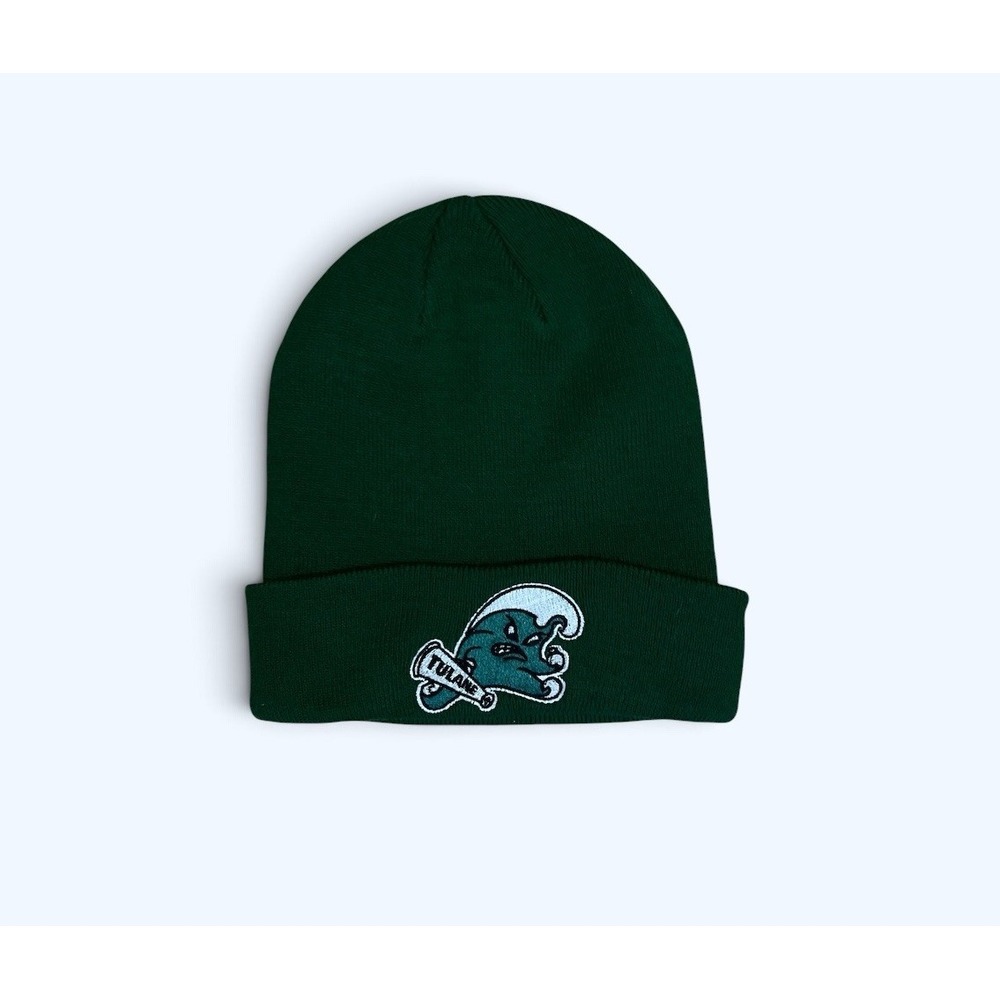 Nike TULANE University GREEN WAVE Winter Beanie Hat Cap OSFM